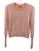 Guest in Residence Size XS Light Pink Cashmere Long Sleeve Textured Sweater Light Pink / XS