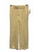 J Crew Size 00P Light Yellow Viscose Zip Fly High Rise Wide Leg Pants Light Yellow / 00P