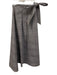 Ann Mashburn Size XS Blue & White Cotton Stripe Wrap Waist tie Midi Skirt Blue & White / XS