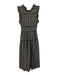 Doen Size XS Black & Cream Organic Cotton Sleeveless Gingham Check Maxi Dress Black & Cream / XS