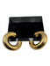 Mignonne Gavigan Gold Tone Metal Chunky Hoop Post Back Earrings Gold Tone