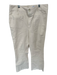 Spartina Size 12 Cream Cotton Denim Front Pockets Straight Leg Jeans Cream / 12