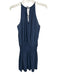 Ramy Brook Size S Slate Blue Polyester Sleeveless Tie Back Smocked Waist Dress Slate Blue / S