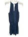 Ramy Brook Size S Slate Blue Polyester Sleeveless Tie Back Smocked Waist Dress Slate Blue / S