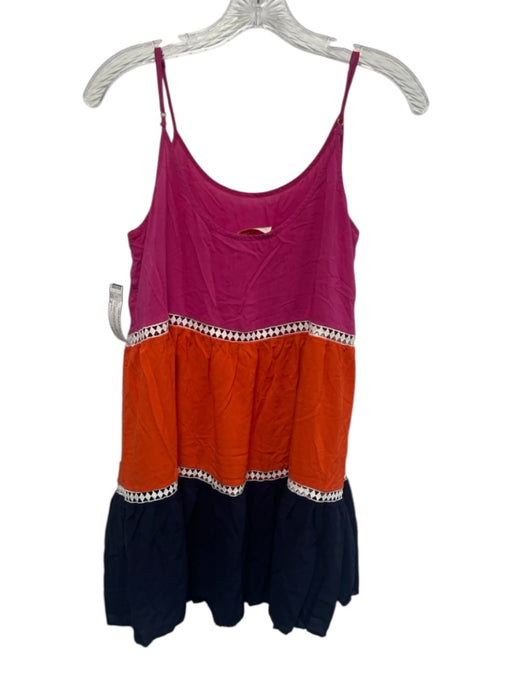 Tory Burch Size M Pink, Orange & blue Missing Fabric Tag Lace Detail Dress Pink, Orange & blue / M