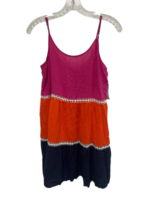 Tory Burch Size M Pink, Orange & blue Missing Fabric Tag Lace Detail Dress Pink, Orange & blue / M
