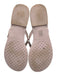Tory Burch Shoe Size 7 Blush Beige Synthetic Upper Jelly Logo Detail Sandals Blush Beige / 7