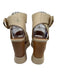 Paloma Barcelo Shoe Size 37 Beige Leather Upper Ankle Buckle Platform Sandals Beige / 37