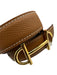 Hermes Brown Gold Hardware Leather Pebble Horse Bit Belts Brown / 80