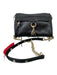 Rebecca Minkoff Black Leather Gold hardware Crossbody Feet Zip Close Purse Black