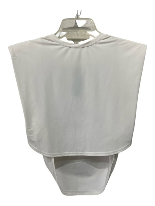 Beach Riot Size XS White Nylon & Spandex Shoulder Pads Crop Cap Sleeve Top White / XS