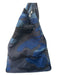 Tiana NY Blue & Silver Nylon Camo Double Top Handle Bedazzled Skull Bag Blue & Silver / L