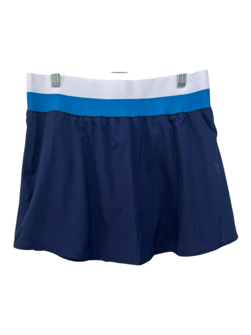 Beach Riot Size XL Navy, Blue, White Polyester Blend Mini Tennis Skirt Skirt Navy, Blue, White / XL