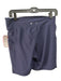 The Upside Size 10 Navy Blue Polyamide Blend High Rise Pockets Shorts Navy Blue / 10