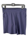 The Upside Size 10 Navy Blue Polyamide Blend High Rise Pockets Shorts Navy Blue / 10