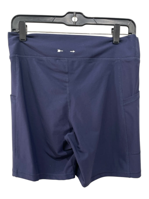 The Upside Size 12 Navy Blue Polyamide Blend High Rise Pockets Shorts Navy Blue / 12