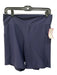 The Upside Size 12 Navy Blue Polyamide Blend High Rise Pockets Shorts Navy Blue / 12