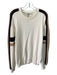 The Upside Size XS Cream & Brown Cotton Crew Neck sleeve stripe Sweater Cream & Brown / XS