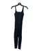 Gigi C Size XS Black Polyamide Blend Snake Embossed Zip Front Skinny Jumpsuit Black / XS