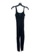 Gigi C Size XS Black Polyamide Blend Snake Embossed Zip Front Skinny Jumpsuit Black / XS