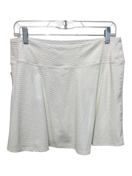 Gigi C Size XL White Polyamide Blend Snake Embossed Skort Tennis Skirt White / XL