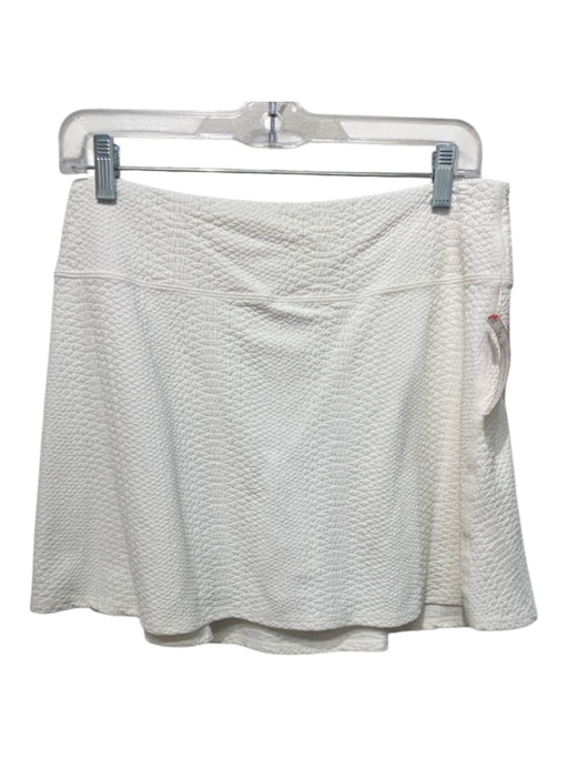 Gigi C Size XL White Polyamide Blend Snake Embossed Skort Tennis Skirt White / XL