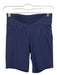 The Upside Size S Navy Blue Polyamide Blend High Rise Pockets Shorts Navy Blue / S