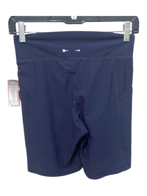 The Upside Size S Navy Blue Polyamide Blend High Rise Pockets Shorts Navy Blue / S