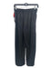 Nux Size S Black Modal Blend Elastic Drawstring Waist Straight Wide Pants Black / S