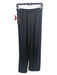 Nux Size M Black Modal Blend Elastic Drawstring Waist Straight Wide Pants Black / M