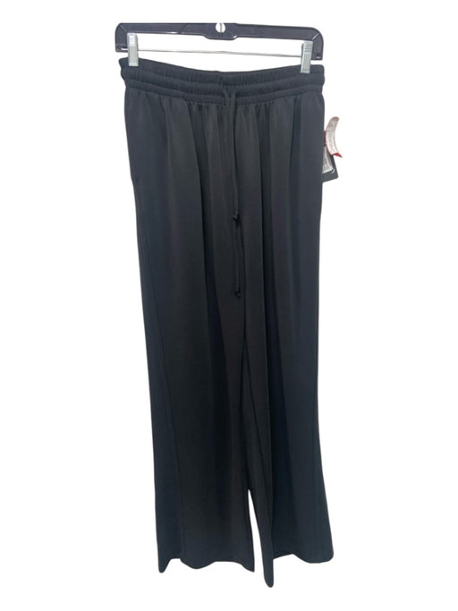 Nux Size M Black Modal Blend Elastic Drawstring Waist Straight Wide Pants Black / M