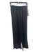 Nux Size M Black Modal Blend Elastic Drawstring Waist Straight Wide Pants Black / M