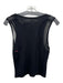 Nux Size S Black Rayon & Modal Sleeveless Mesh Detail Scoop Neck Top Black / S