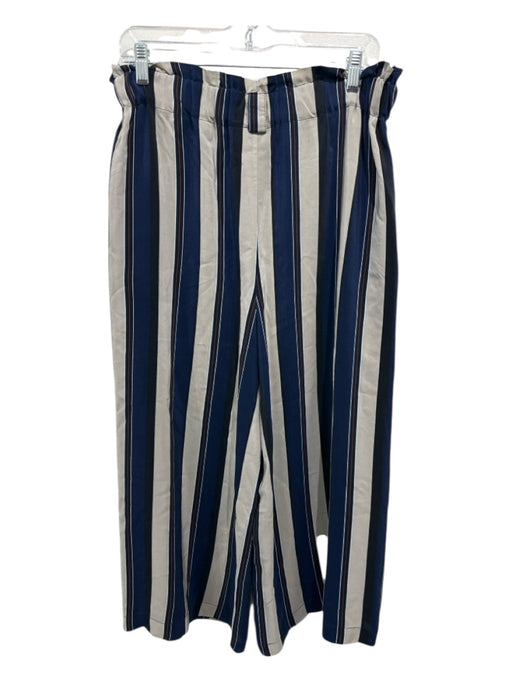 No.6 Store Size 2 Blue, Beige, Multi Striped Elastic Waist Wide Leg Pants Blue, Beige, Multi / 2