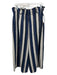 No.6 Store Size 2 Blue, Beige, Multi Striped Elastic Waist Wide Leg Pants Blue, Beige, Multi / 2