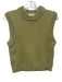 Tibi Size XXS Sage green Cotton Sleeveless Crochet Ribbed Sweater Sage green / XXS