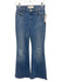 Mother Superior Size 24 Medium Wash Cotton Denim High Rise Whiskering Jeans Medium Wash / 24