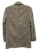 MNG Size XXS Black, Beige, Brown Polyester Blend One Button Houndstooth Jacket Black, Beige, Brown / XXS