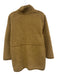 Vince Size XXS Tan Brown Polyester Long Sleeve Faux Shearling Jacket Tan Brown / XXS