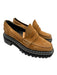 Proenza Schouler Shoe Size 37.5 Brown Leather Upper Almond Toe Lug Sole Loafers Brown / 37.5