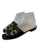 Gucci Shoe Size 38 Black Leather Block Heel Horsebit Open Toe Slide Sandals Black / 38