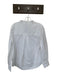 Tyler Boe Size L White Cotton Long Balloon Sleeve Split Back Top White / L