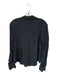 Madewell Size M Black Viscose Blend Long Sleeve Collar Button Down Top Black / M