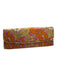 Amy Butler Orange & Pink Canvas Front Flap Botanical Rectangle Clutch Bag Orange & Pink / S