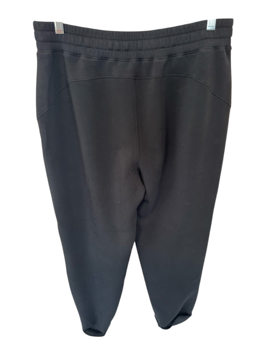 Spanx Size L Black Polyester Blend Cuffed Draw Cord Athletic Pants Black / L