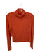 By Anthropologie Size L Orange Viscose Blend Turtle Neck Long Sleeve Sweater Orange / L