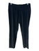 Alice + Olivia Size 4 Black Polyester Blend Velvet Ankle Zip Slim Pants Black / 4