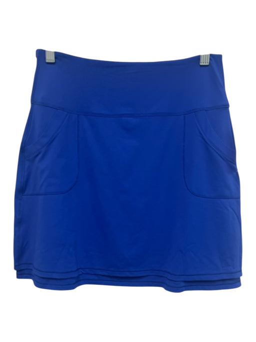 Peter Millar Size S Blue Polyester Blend Elastic Waistband Pocketed Skirt Blue / S