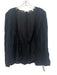 A.L.C. Size 10 Black Silk Long Sleeve Wrap Shirred Sheer Top Black / 10