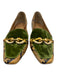 Tory Burch Shoe Size 7 Yellow & Green Leather Square Toe Gold Hardware Loafers Yellow & Green / 7